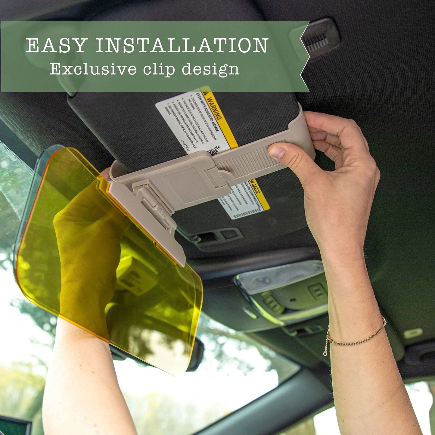 2-in-1 Anti Glare Sun Visor for Car – Sun Sheild
