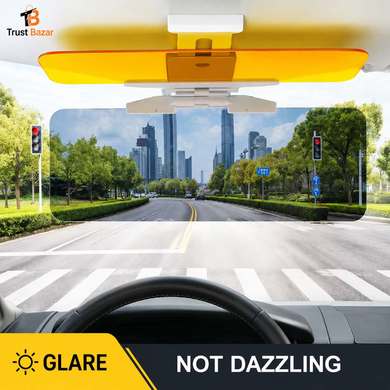 2-in-1 Anti Glare Sun Visor for Car – Sun Sheild