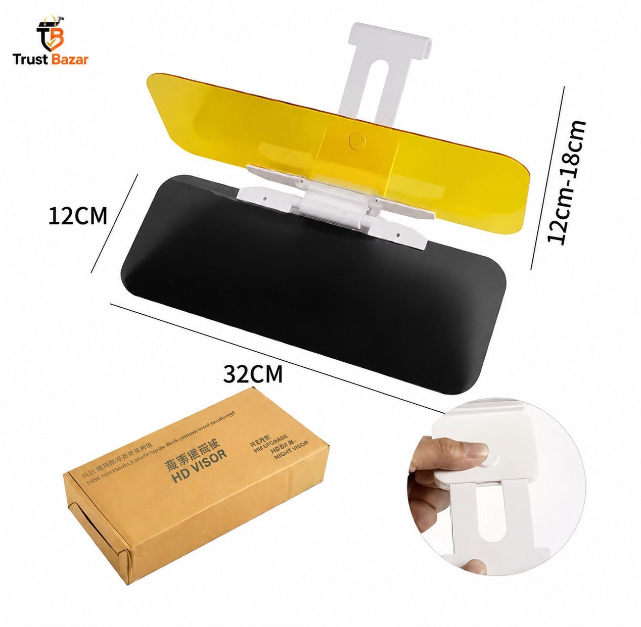 2-in-1 Anti Glare Sun Visor for Car – Sun Sheild