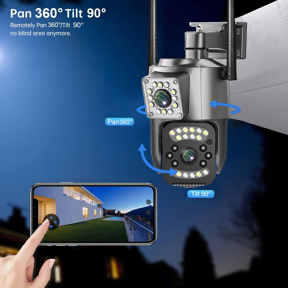 PTZ Dual Lens 4MP Camera