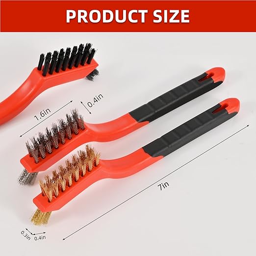 Heavy Duty Wire Brush Set (Pack of 4)