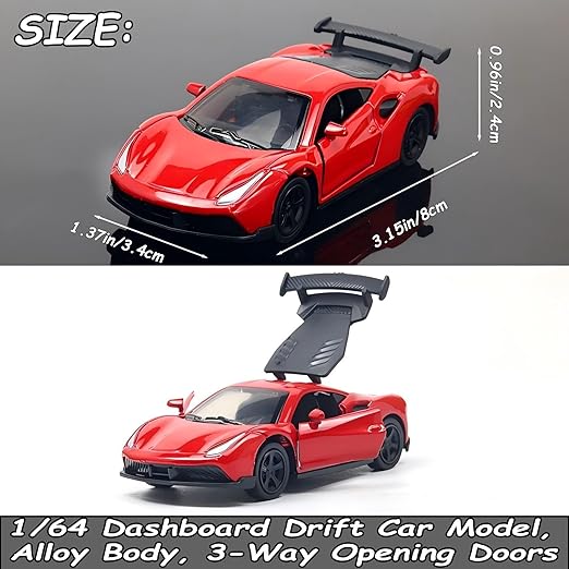 Car Dashboard Decorations – Drift & Turn Mini Car Model Ornament