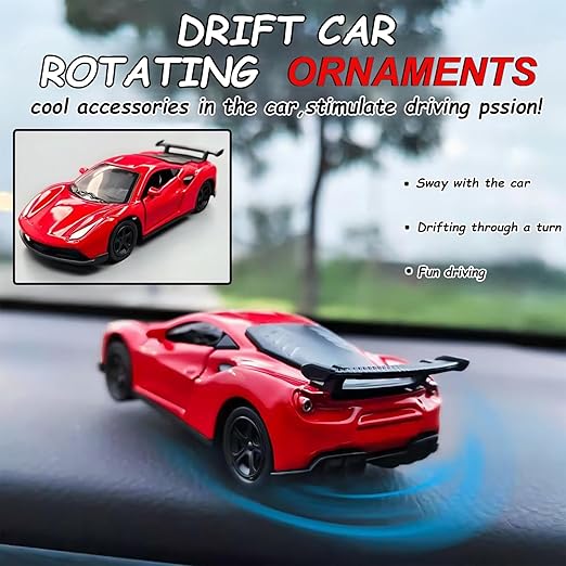 Car Dashboard Decorations – Drift & Turn Mini Car Model Ornament