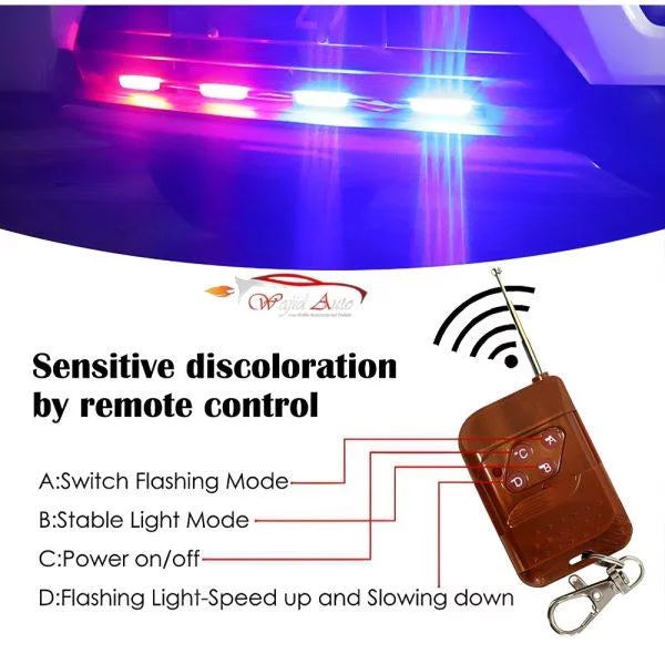 Pack of 4 LED Car Grill Flashers