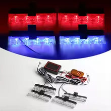 Pack of 4 LED Car Grill Flashers