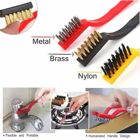 Heavy Duty Wire Brush Set (Pack of 4)